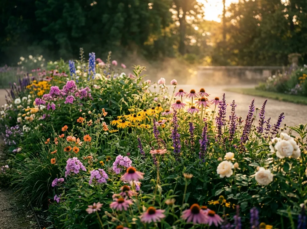 Massif fleuri