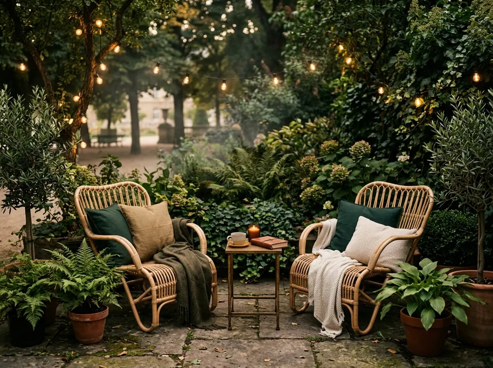 Espace de détente paysager